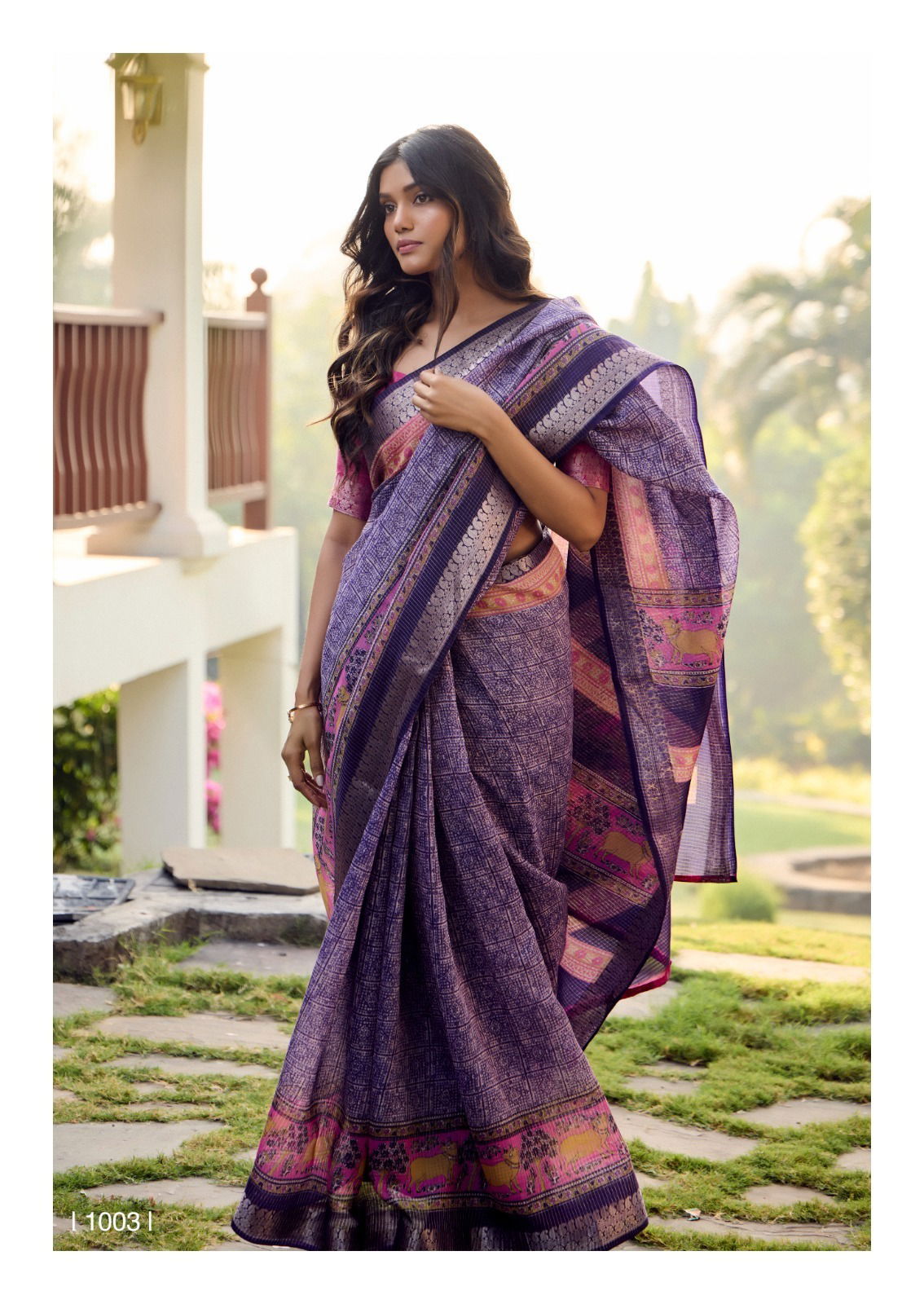 Sugandha By Sr Cotton Fancy Designer Saree Suppliers In Mumbai